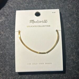 Madewell herringbone necklace 16-18